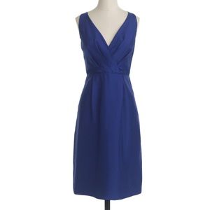 NWT J. Crew Liza Silk Pebble Blue Dress Size 8